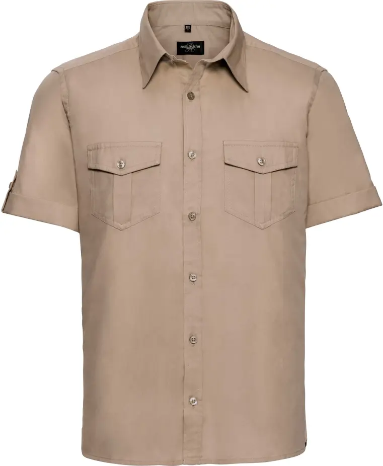 Russell Men's Roll SSL Shirt