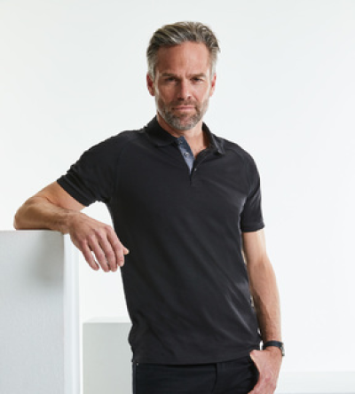 Russell Men's HD Raglan Polo