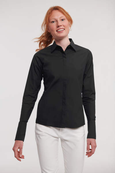 Russel Ladies' Long Sleeve Fitted Ultimate Stretch Shirt