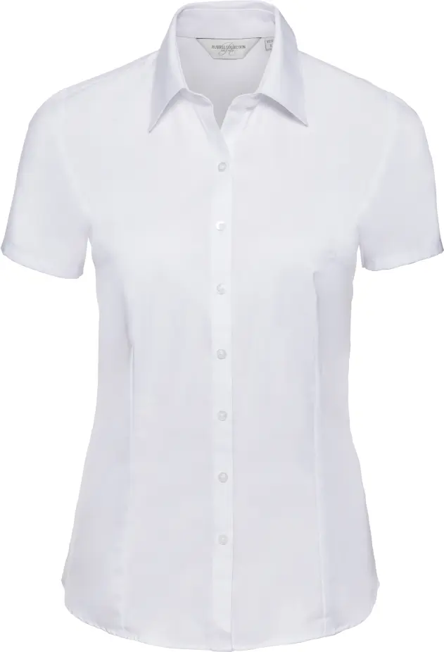 Russell Ladies SSL Herringbone Shirt
