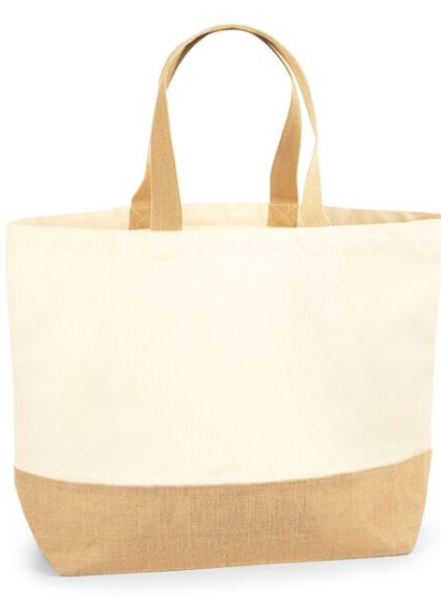 Westford Mill Jute Base Canvas Tote XL