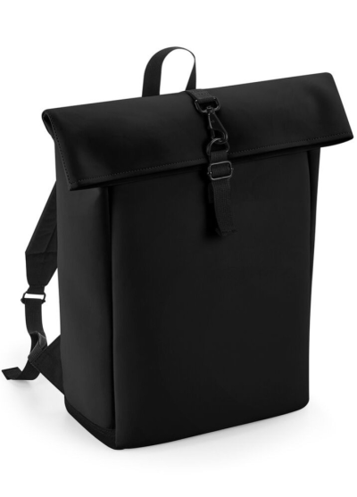BagBase Matte PU Roll-Top Backpack