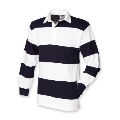 SEWN STRIPE L/S RUGBY SHIRT