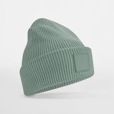 Beechfield Deep Cuffed Tonal Patch Beanie