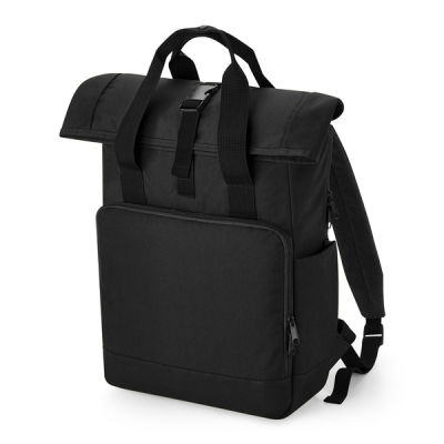 G118L - Bagbase Recycled Twin Handle Roll-Top Laptop Backpack