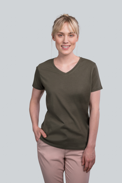 HRM Ladies Luxury V-Neck T