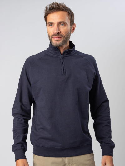 BS Cube Zip Neck Sweat