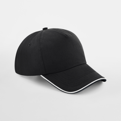 Beechfield Authentic 5 Panel Cap - Piped Peak