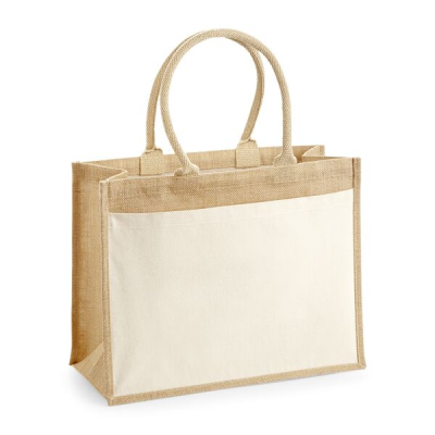 Westford Mill Cotton Pocket Jute Shopper